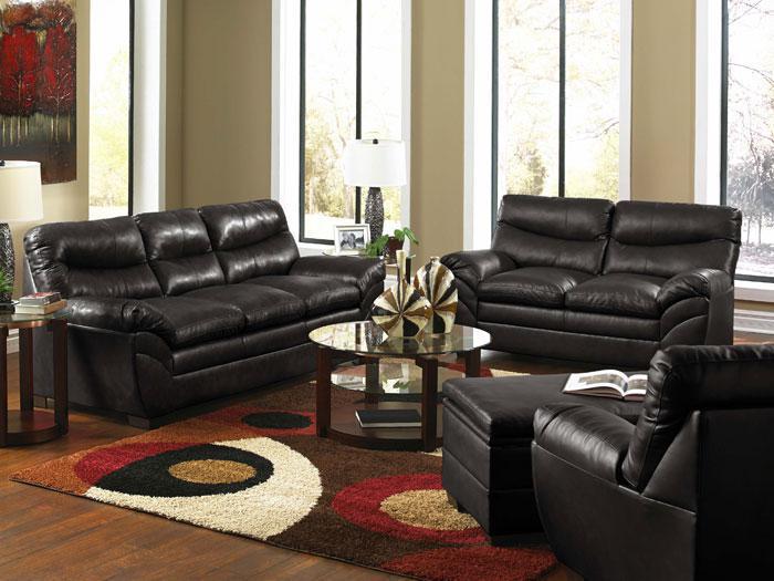 Soho Onyx Bonded Leather Love Seat,SIMM