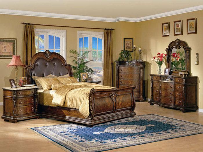 Coventry Cherry/Birch 3 PC. Queen Sleigh Bed,ASTR