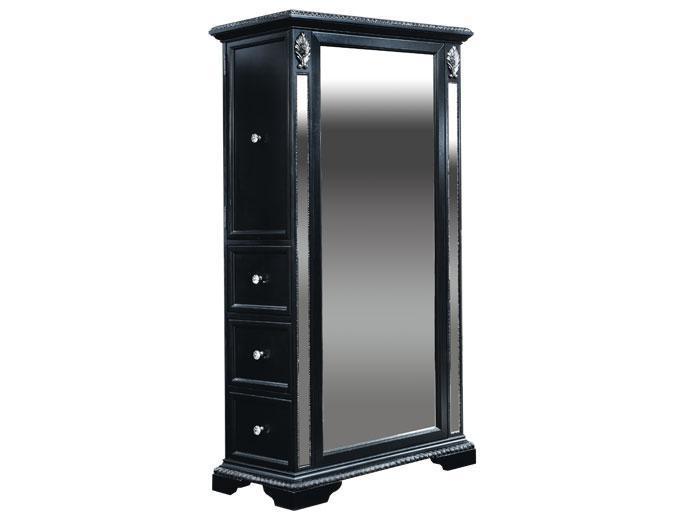 Specchio Mirrored Wardrobe - Black,ASTR