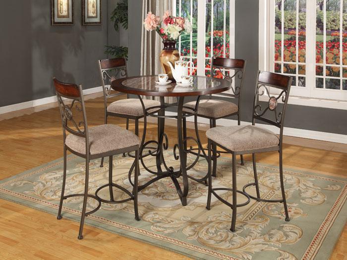 Francine Transitional 5 PC. Pub Dinette Set,LIFE