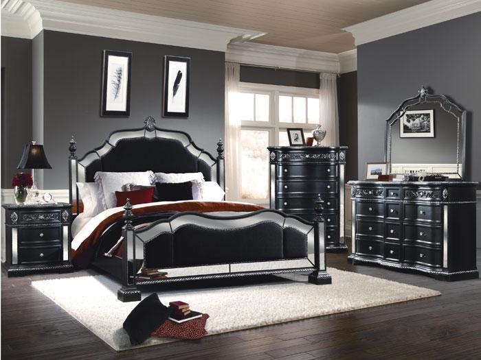 Specchio 5 PC. Queen Bedroom Package - Black,ASTR