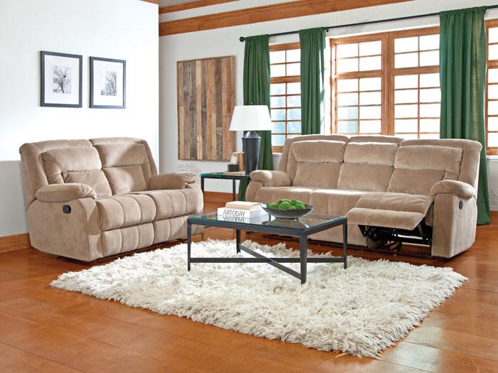 Donna Mocha Reclining Love Seat,LIFE