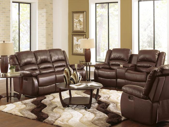 Martin Brown Bonded Leather Dual Reclining Sofa,AMAL