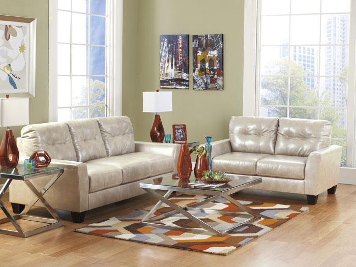 Paulie Bonded Leather Sofa - Taupe,ASHLEY