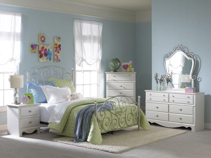 Transitional 5 PC. Twin Size Bedroom Set ,STAN