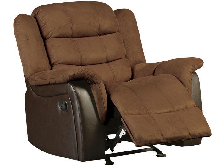 Kent Chocolate Two-Tone Recliner,AMAL