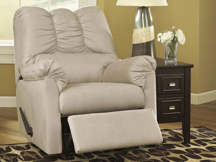 Darcy Stone Microfiber Rocker Recliner,ASH