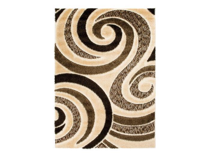 Miami Shag Accent Rug - Chocolate/Cream,IHD