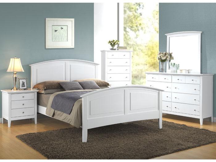 Metalindo White 5 PC. King Bedroom Set,LIFE