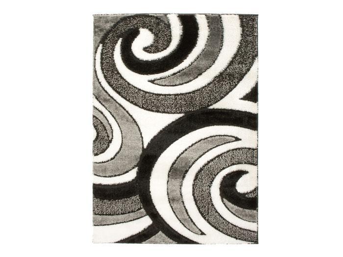 Miami Shag Accent Rug - Grey/White,IHD