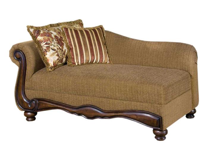 Alderson Wood Trim Chaise,HUGH