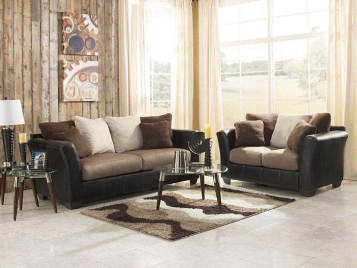 Masoli Loose Pillow Back Sofa & Love Seat Package,ASH