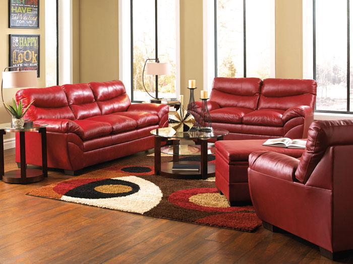 Soho Crimson Sofa & Love Seat Package,SIMM