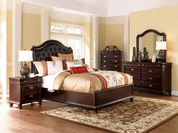 Park Avenue Cherry 5 PC. King Bedroom Set,COCO