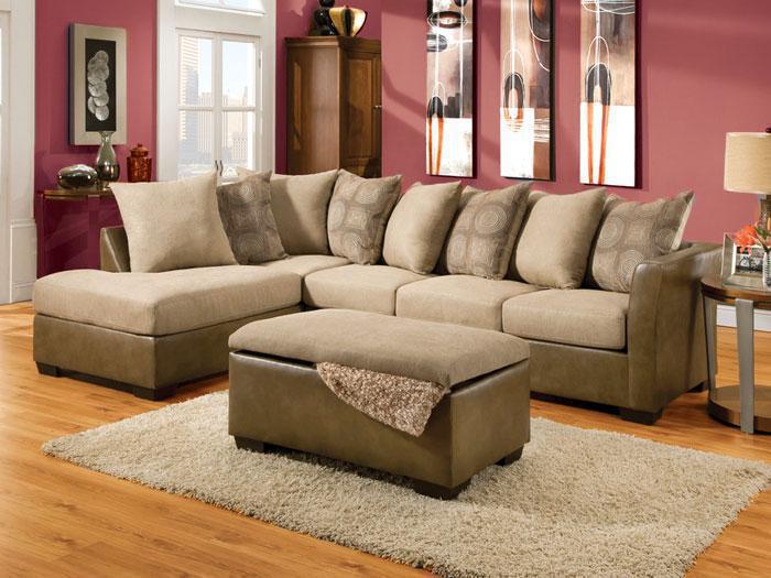 Harrison Two-Tone 2 PC. Sleeper Sectional,SIMM