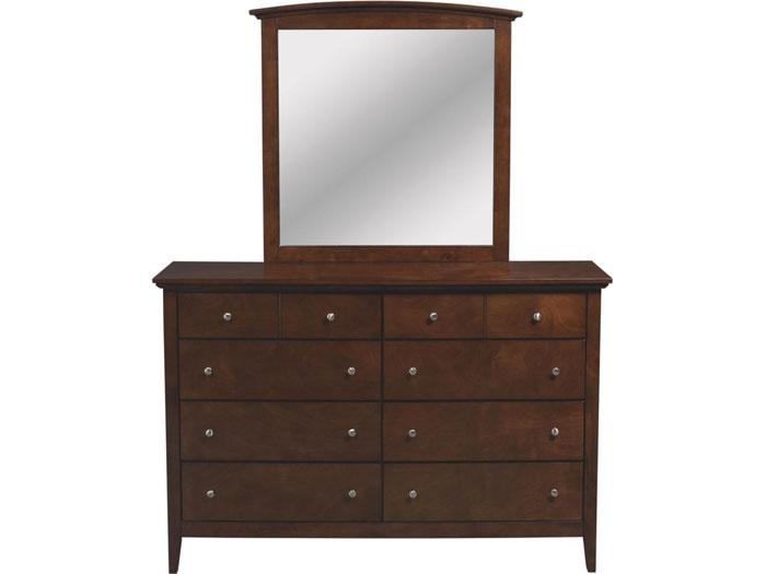 Metalindo Merlot 8 Drawer Dresser/Mirror,LIFE