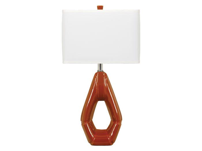 Rumiko Orange Ceramic Table Lamp,ASH