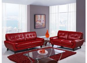 Roma Sofa & Love Seat Package - Red,GFI