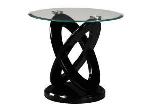 Earth End Table - Black,RUST