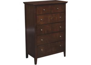 Metalindo Merlot 5 Drawer Chest,LIFE