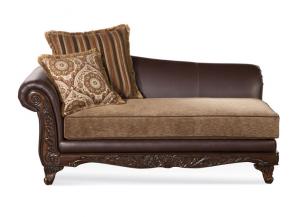 Luciano Wood Trim Chaise,HUGH