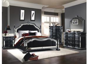 Specchio 12 Drawer Dresser/Mirror - Black,ASTR