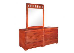 Forrester Cherry 6 Drawer Dresser/Mirror,DWF