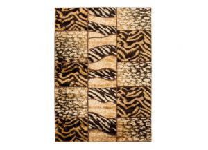 Miami Shag Accent Rug - Gold Animal,IHD