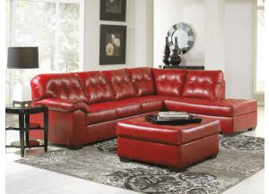 Addison Queen Sleeper Sectional - Cardinal Red,SIMM